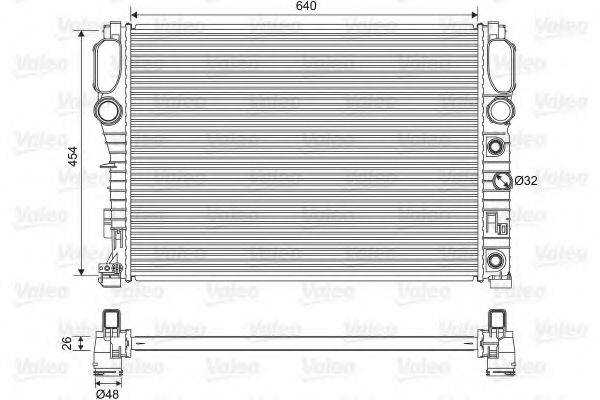 VALEO 701575 Радіатор, охолодження двигуна