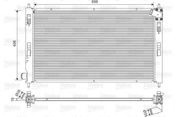 VALEO 701578 Радіатор, охолодження двигуна