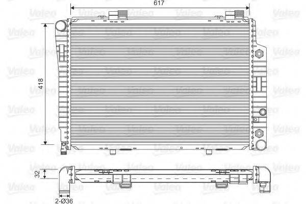 VALEO 731805 Радіатор, охолодження двигуна