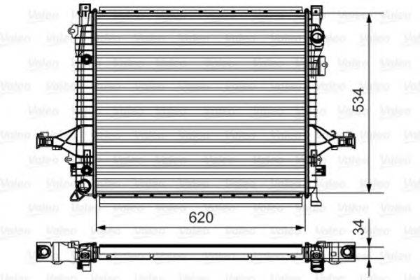 VALEO 735541 Радіатор, охолодження двигуна