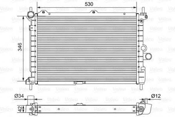 VALEO 701653 Радіатор, охолодження двигуна