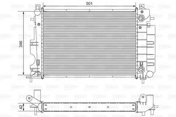 VALEO 732123 Радіатор, охолодження двигуна