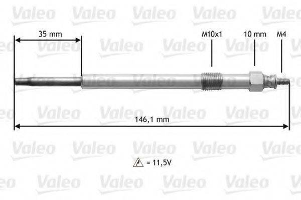 VALEO 345139 Свічка розжарювання