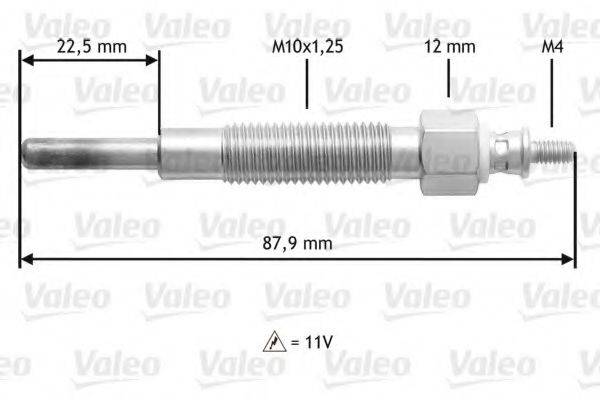 VALEO 345157 Свічка розжарювання