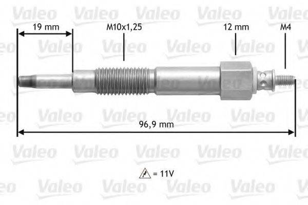 VALEO 345161 Свічка розжарювання