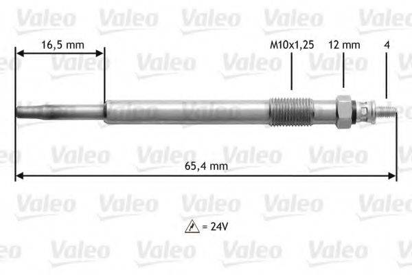 VALEO 345169 Свічка розжарювання