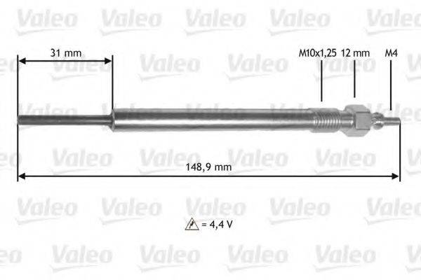 VALEO 345182 Свічка розжарювання