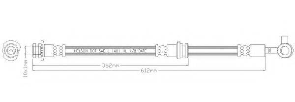 REMKAFLEX 6110 Гальмівний шланг