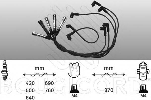 BOUGICORD 9220 Комплект дротів запалювання