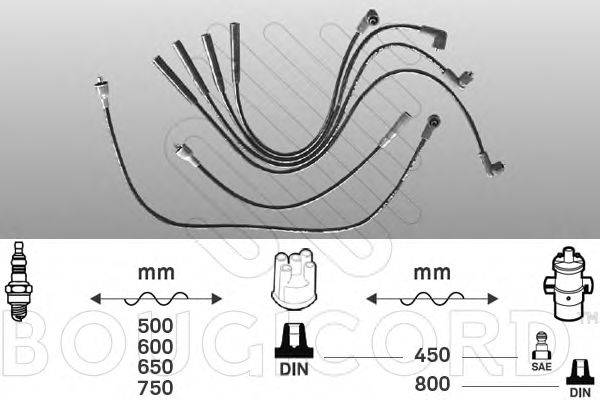 BOUGICORD 4120 Комплект дротів запалювання