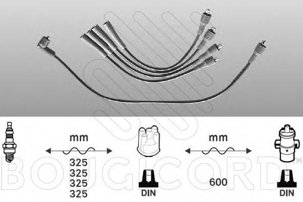 BOUGICORD 4404 Комплект дротів запалювання