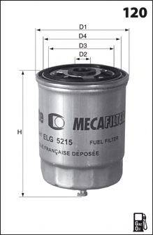 MECAFILTER ELG5215 Паливний фільтр