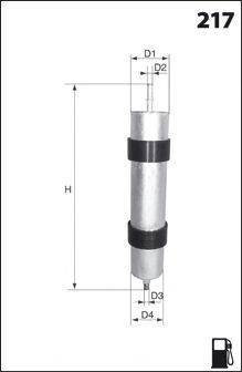 MECAFILTER ELE6026 Паливний фільтр