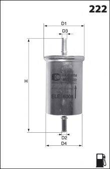 MECAFILTER ELE6006 Паливний фільтр