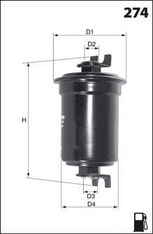 MECAFILTER ELE6079 Паливний фільтр