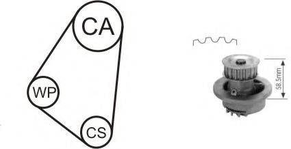 AIRTEX WPK116402 Водяний насос + комплект зубчастого ременя
