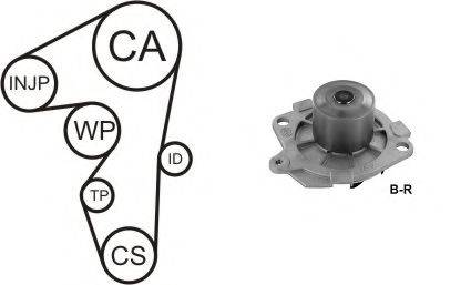 AIRTEX WPK1595R04 Водяний насос + комплект зубчастого ременя