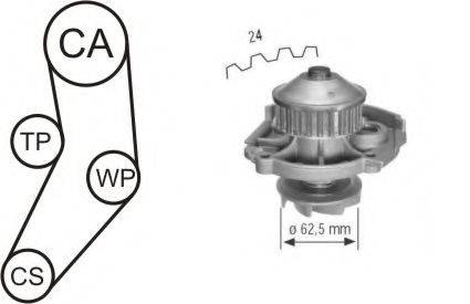 AIRTEX WPK161602 Водяний насос + комплект зубчастого ременя