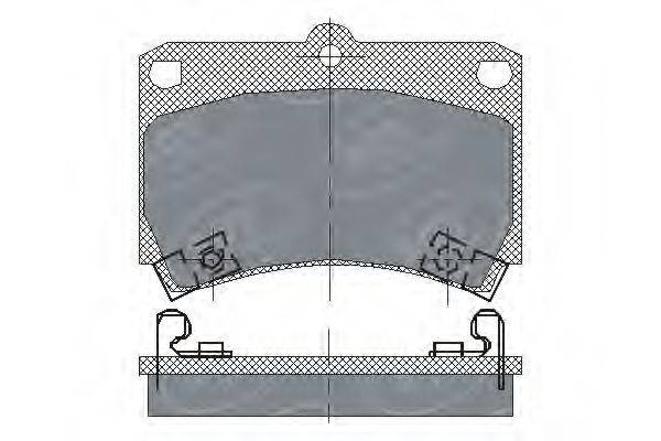 SCT GERMANY SP131PR Комплект гальмівних колодок, дискове гальмо
