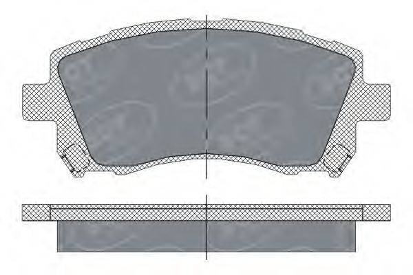 SCT GERMANY SP258PR Комплект гальмівних колодок, дискове гальмо