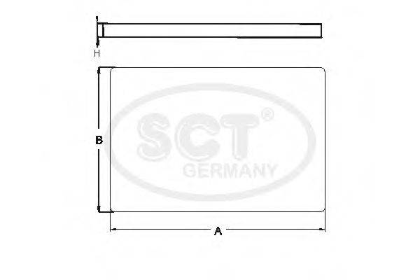 SCT GERMANY SA1276 Фільтр, повітря у внутрішньому просторі