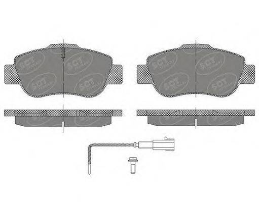 SCT GERMANY SP487PR Комплект гальмівних колодок, дискове гальмо