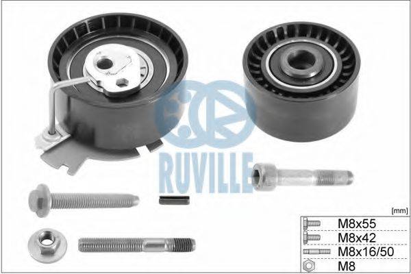 RUVILLE 5663850 Комплект роликів, зубчастий ремінь