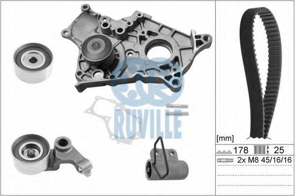 RUVILLE 56951711 Водяний насос + комплект зубчастого ременя