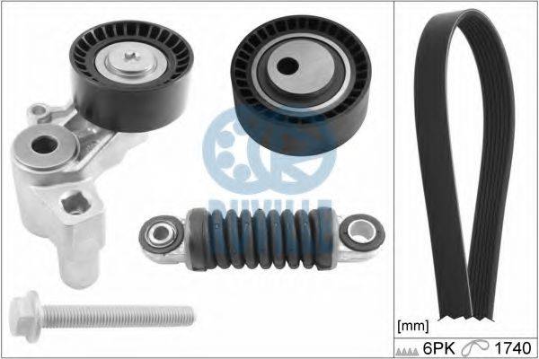 RUVILLE 5592580 Полікліновий ремінний комплект