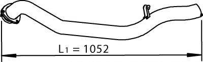 DINEX 74513 Труба вихлопного газу