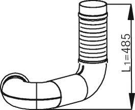 DINEX 53123 Труба вихлопного газу