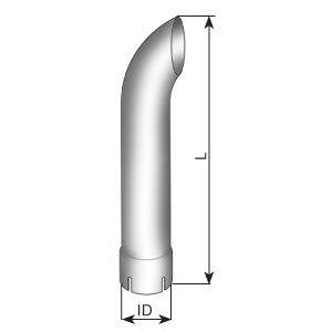 DINEX 80661 Труба вихлопного газу