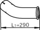 DINEX 53777 Труба вихлопного газу