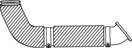 DINEX 54218 Труба вихлопного газу