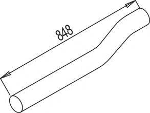 DINEX 80516 Труба вихлопного газу