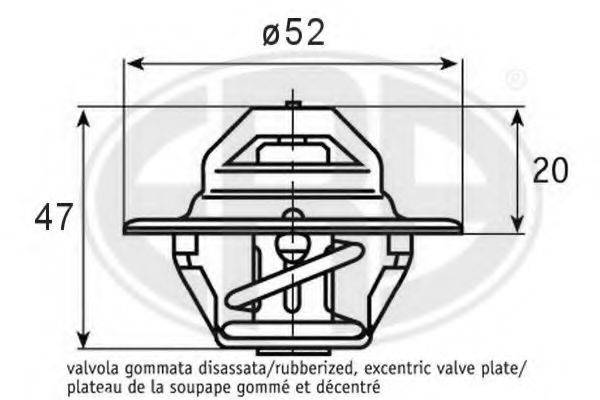 ERA 350352 Термостат, охолоджуюча рідина