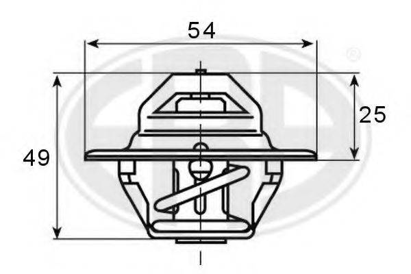 ERA 350366 Термостат, охолоджуюча рідина