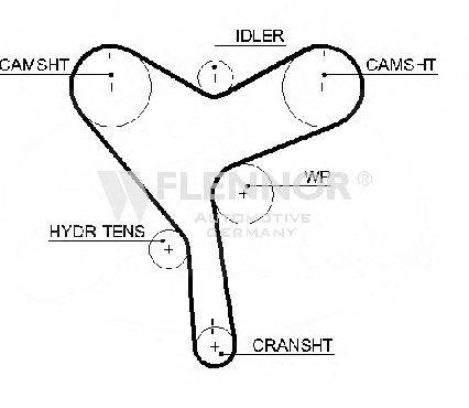 FLENNOR 1011 Ремінь ГРМ