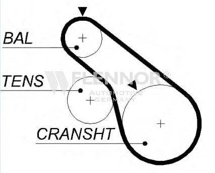 FLENNOR 4469V Ремінь ГРМ