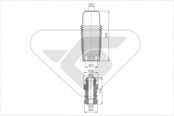 HUTCHINSON KP010 Пилозахисний комплект, амортизатор