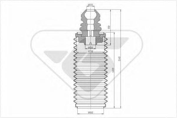 HUTCHINSON KP015 Пилозахисний комплект, амортизатор