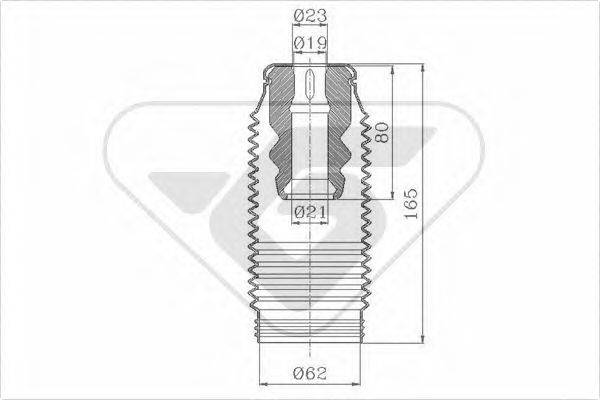 HUTCHINSON KP049 Пилозахисний комплект, амортизатор