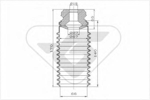 HUTCHINSON KP052 Пилозахисний комплект, амортизатор