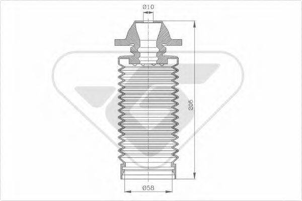 HUTCHINSON KP099 Пилозахисний комплект, амортизатор