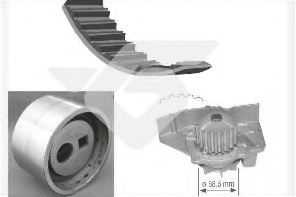 HUTCHINSON KH278WP12 Водяний насос + комплект зубчастого ременя