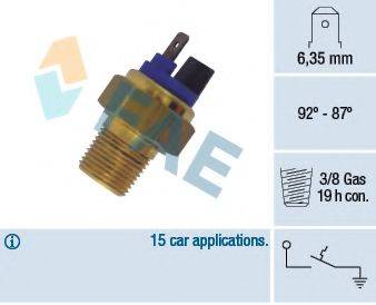 FAE 37651 Термивимикач, вентилятор радіатора
