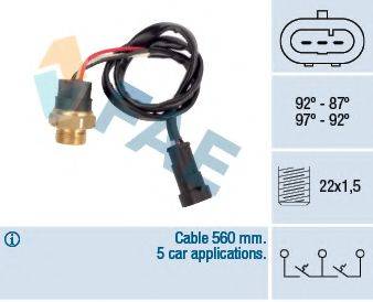 FAE 38280 Термивимикач, вентилятор радіатора