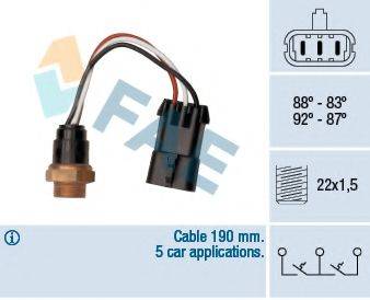 FAE 38290 Термивимикач, вентилятор радіатора