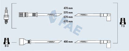 FAE 83820 Комплект дротів запалювання