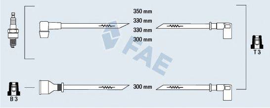 FAE 83850 Комплект дротів запалювання